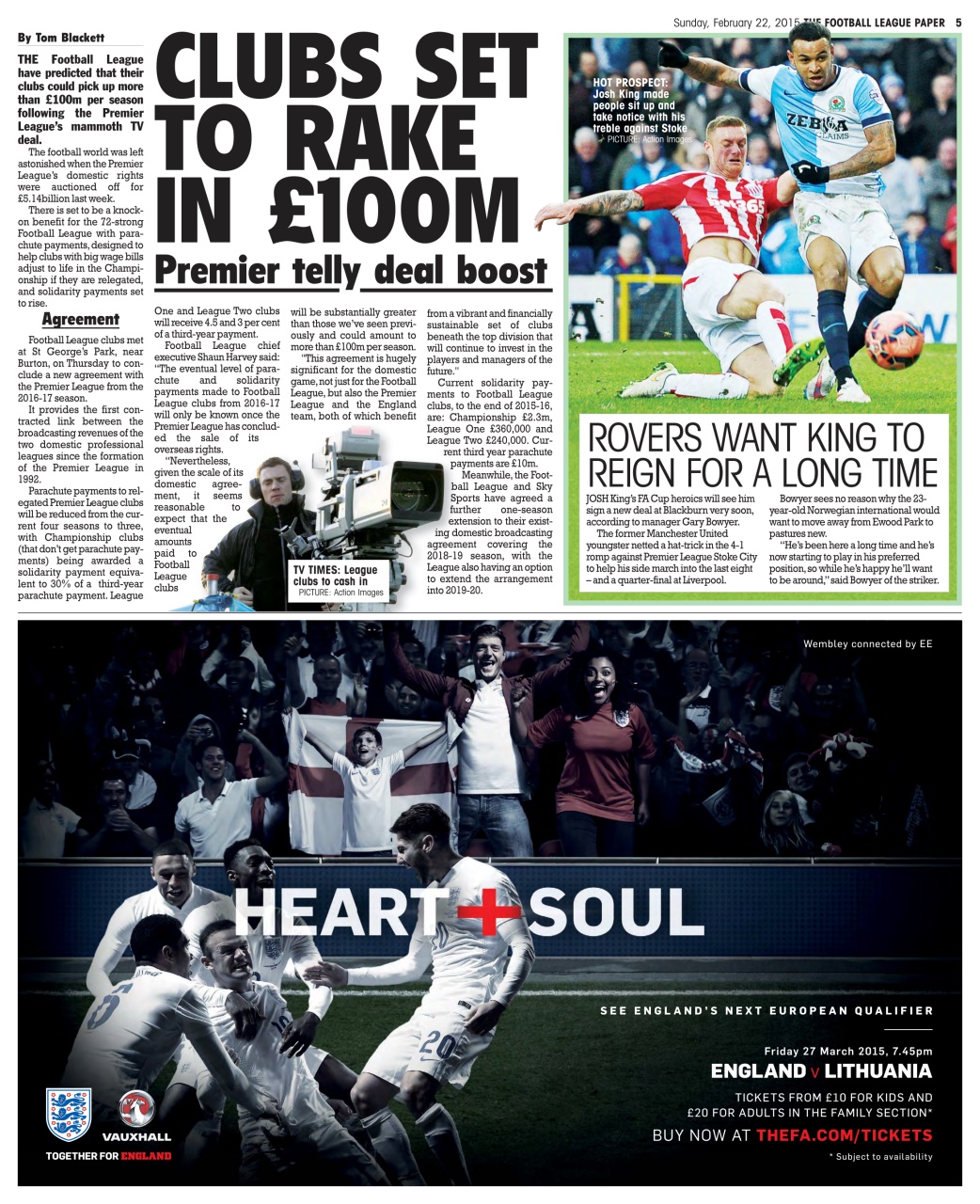 The Football League Paper Preview Pages