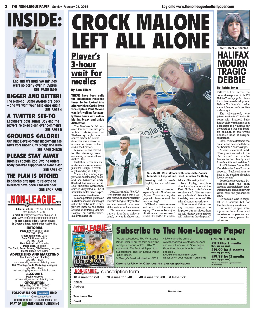 The Non-League Football Paper Preview Pages