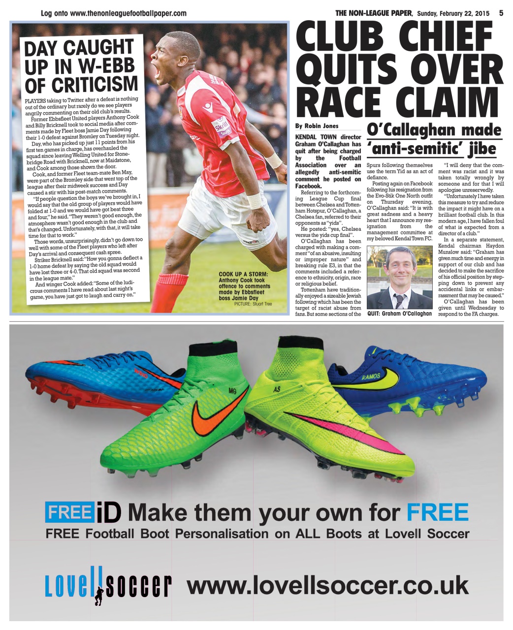 The Non-League Football Paper Preview Pages