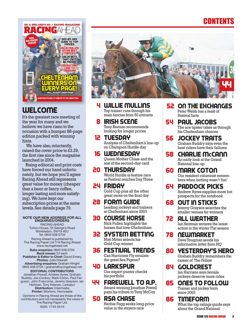 Racing Ahead Preview Pages