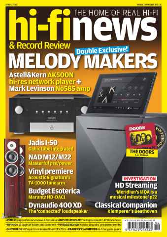 Hi-Fi News issue April 2015