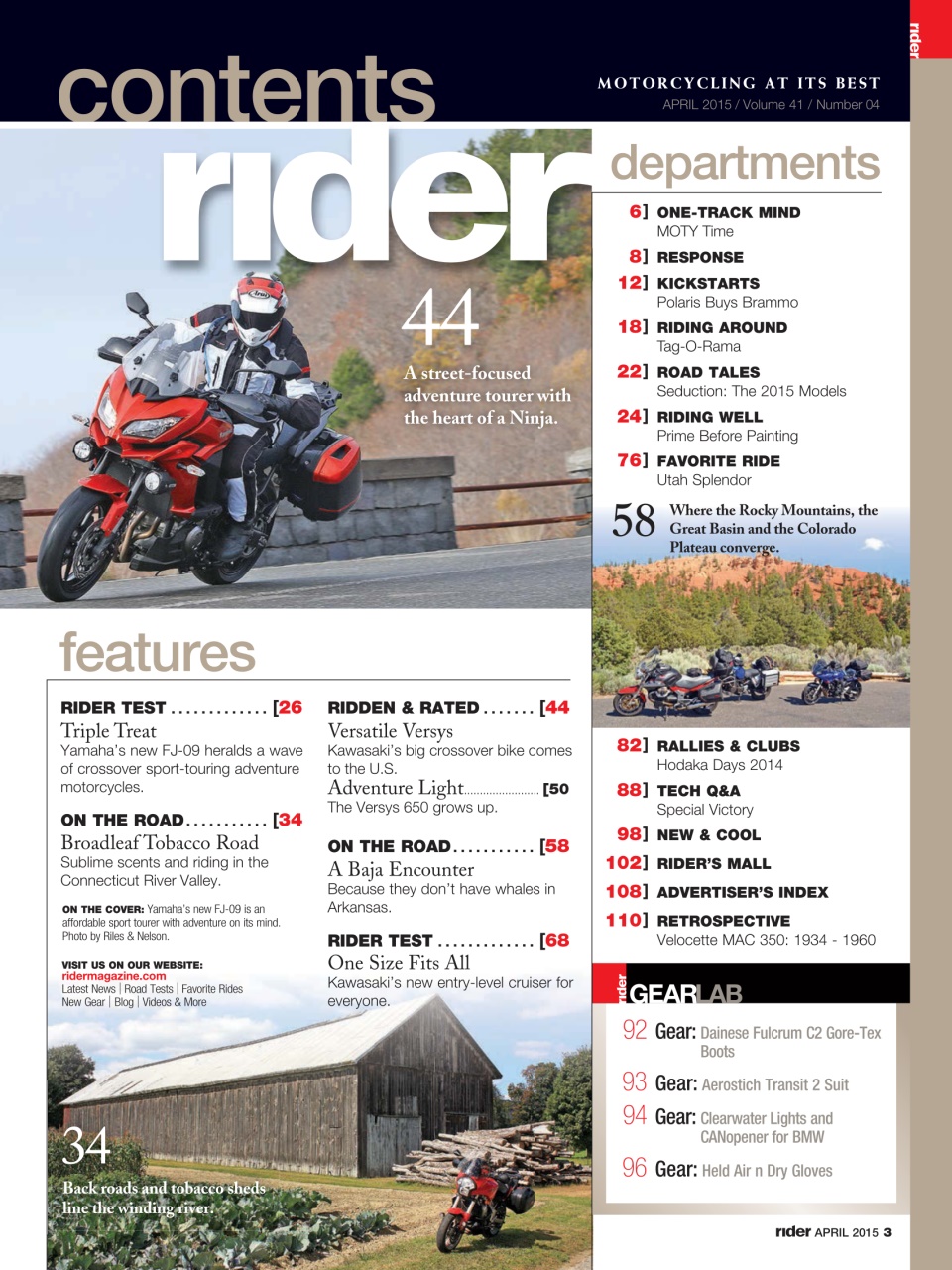 Rider Magazine Preview Pages