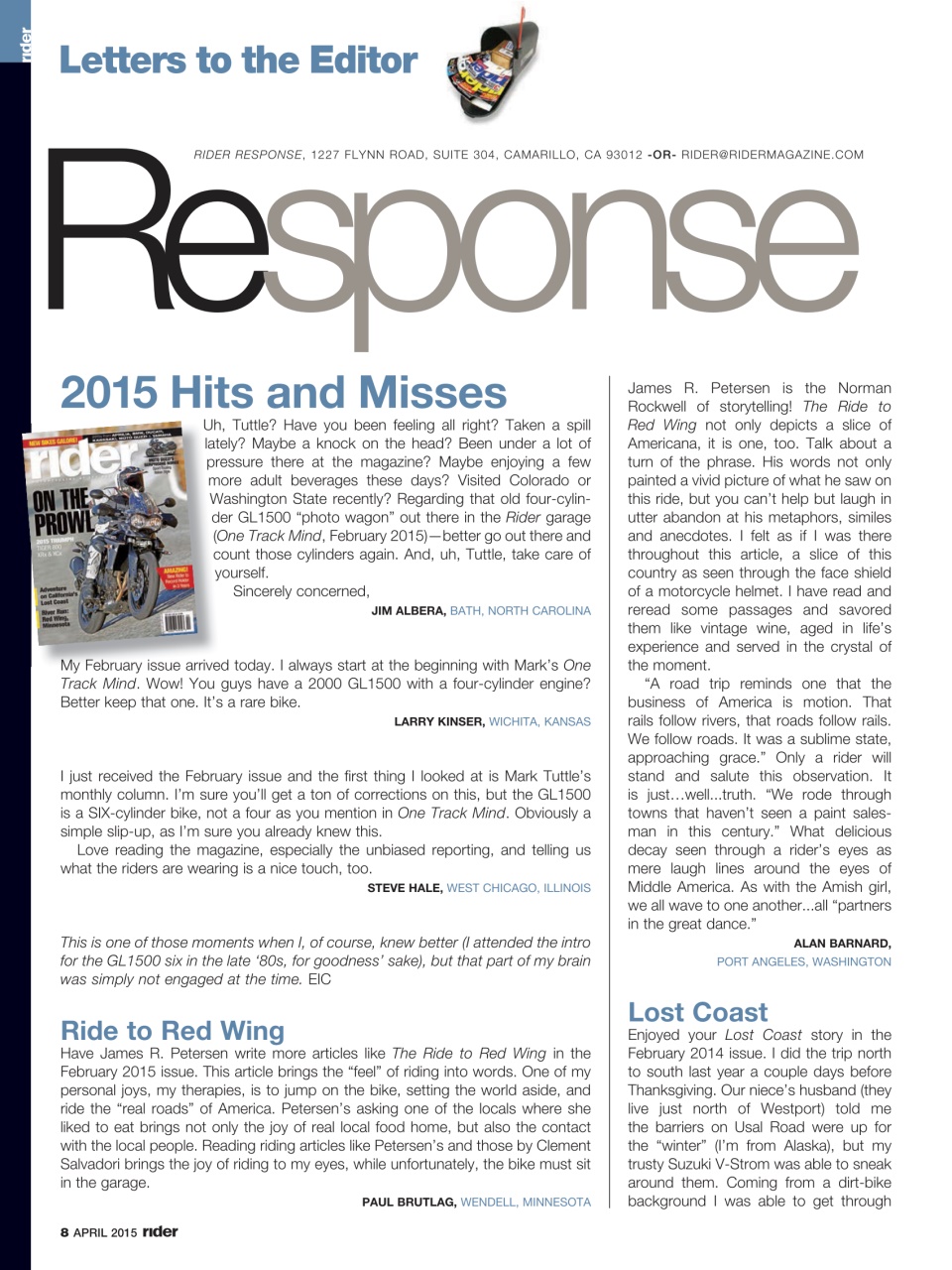 Rider Magazine Preview Pages