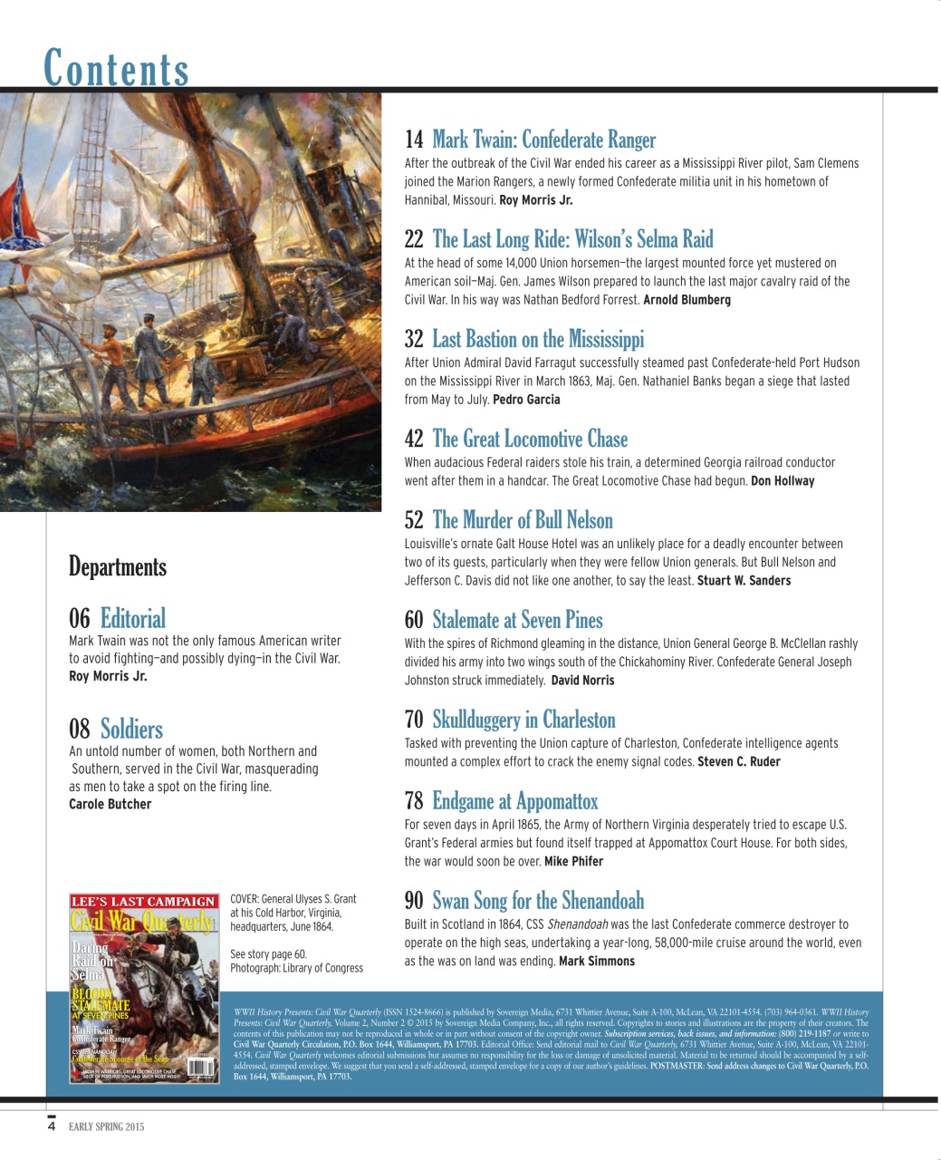 Civil War Quarterly Preview Pages