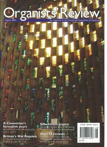 Organists' Review issue August 2005