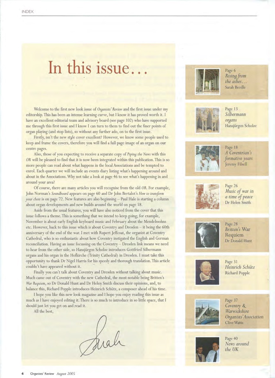 Organists' Review Preview Pages