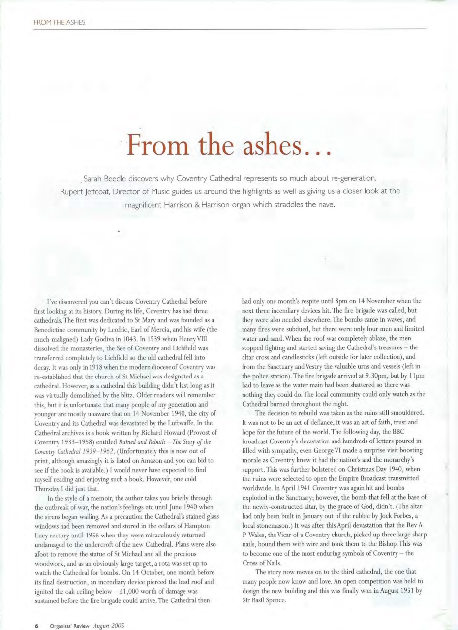 Organists' Review Preview Pages