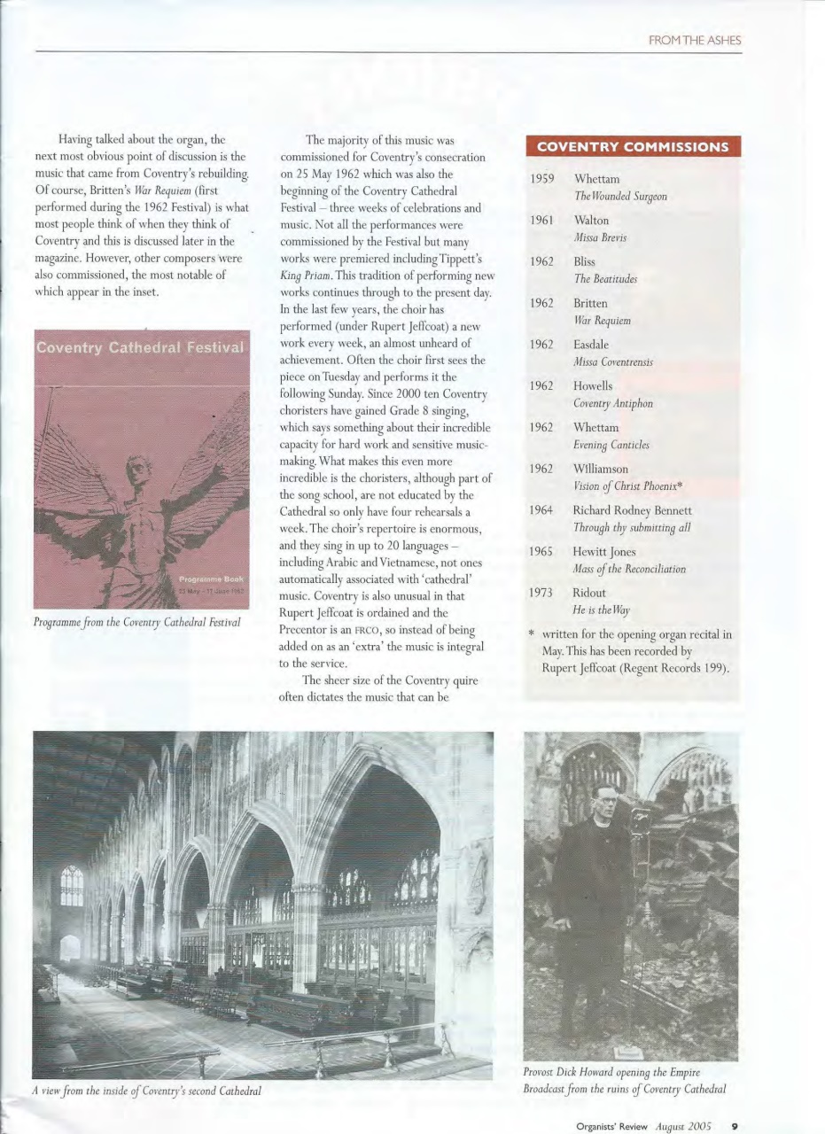 Organists' Review Preview Pages