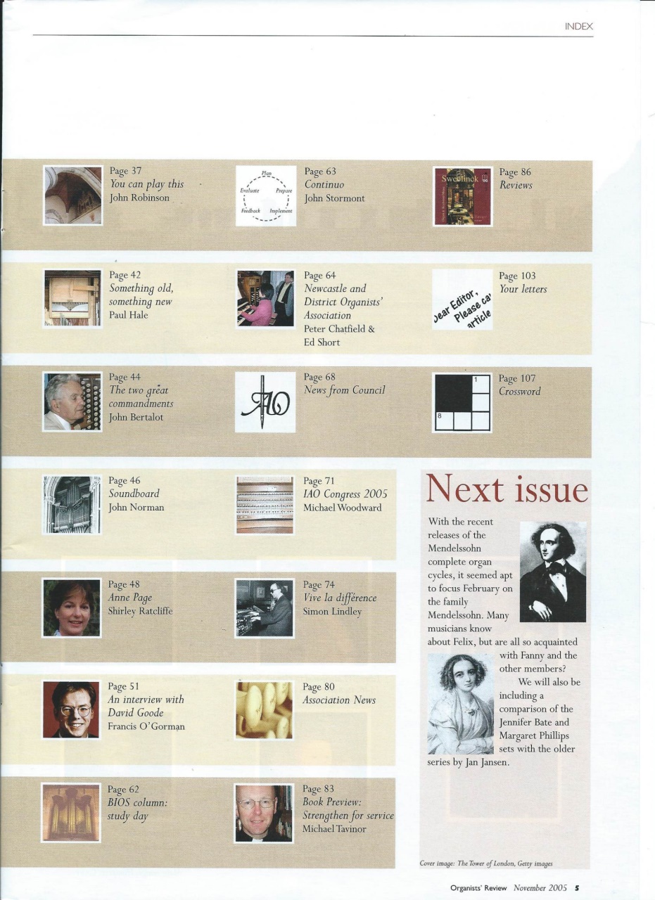 Organists' Review Preview Pages