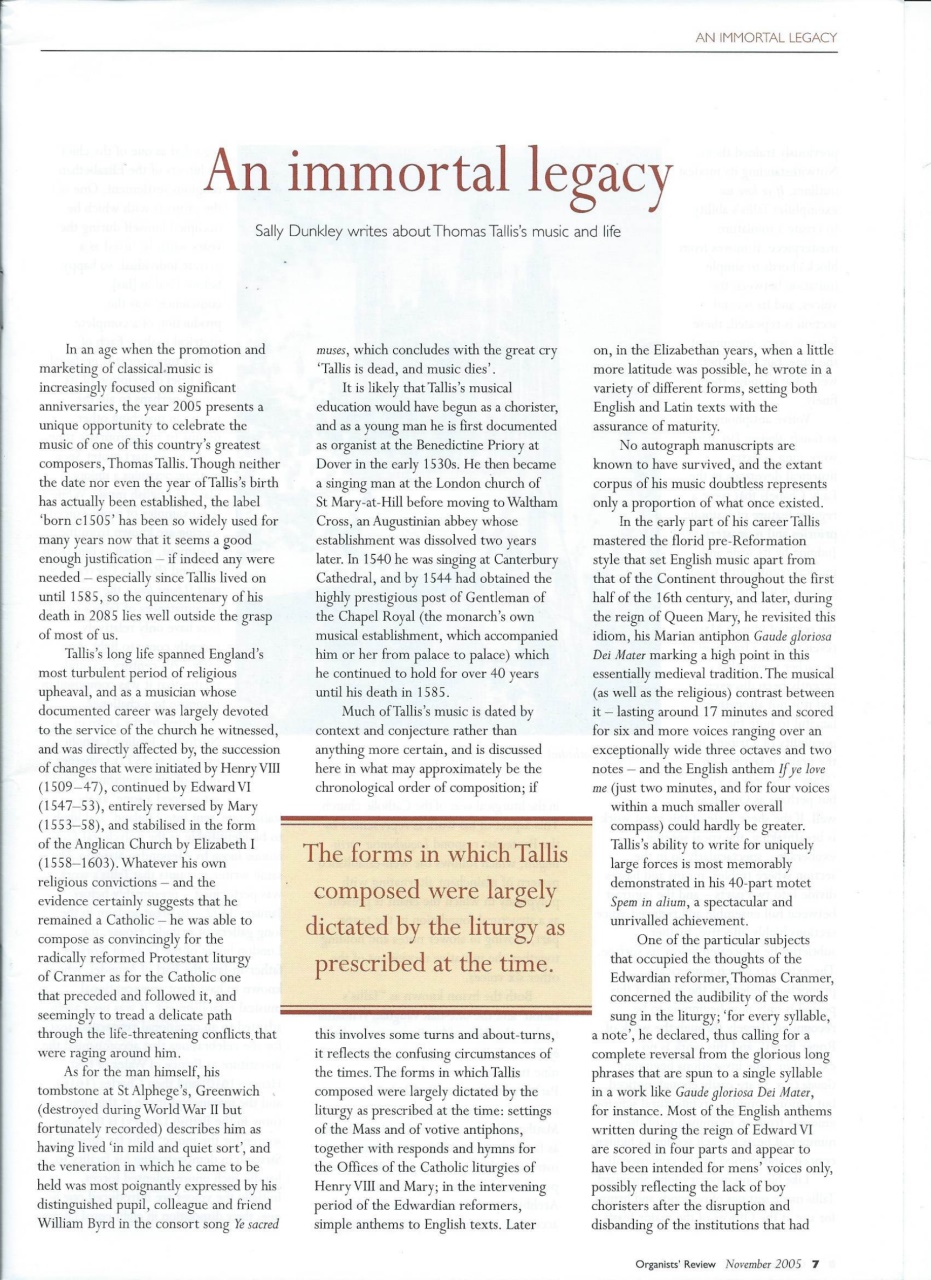 Organists' Review Preview Pages