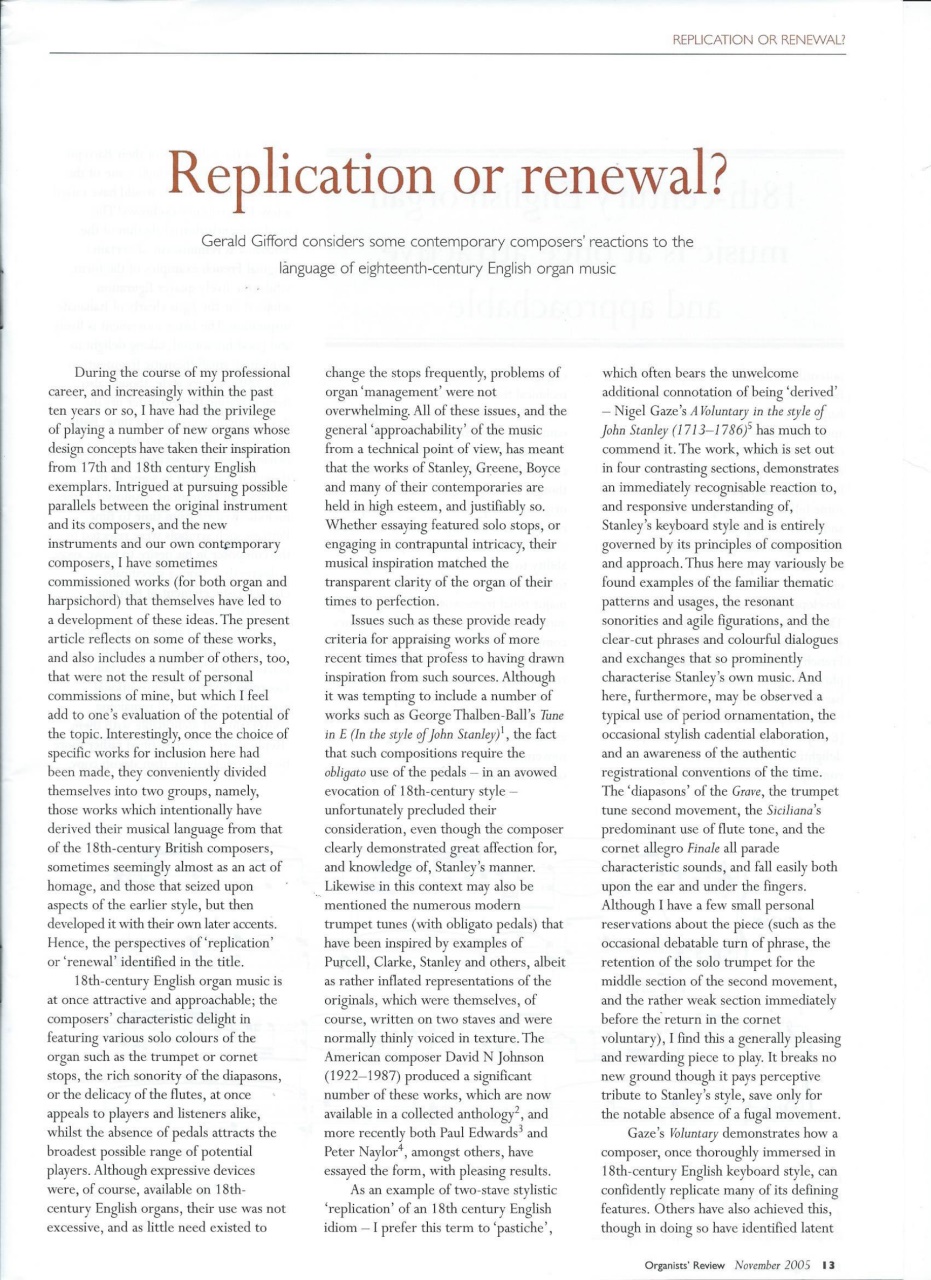 Organists' Review Preview Pages