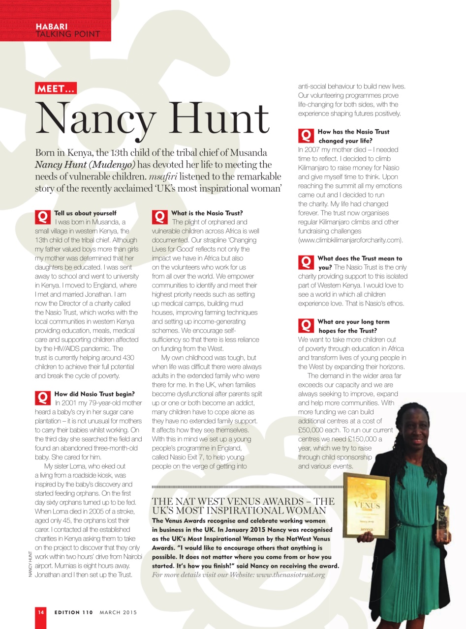 MSAFIRI – Kenya Airways Inflight Preview Pages