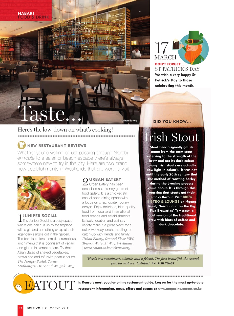 MSAFIRI – Kenya Airways Inflight Preview Pages