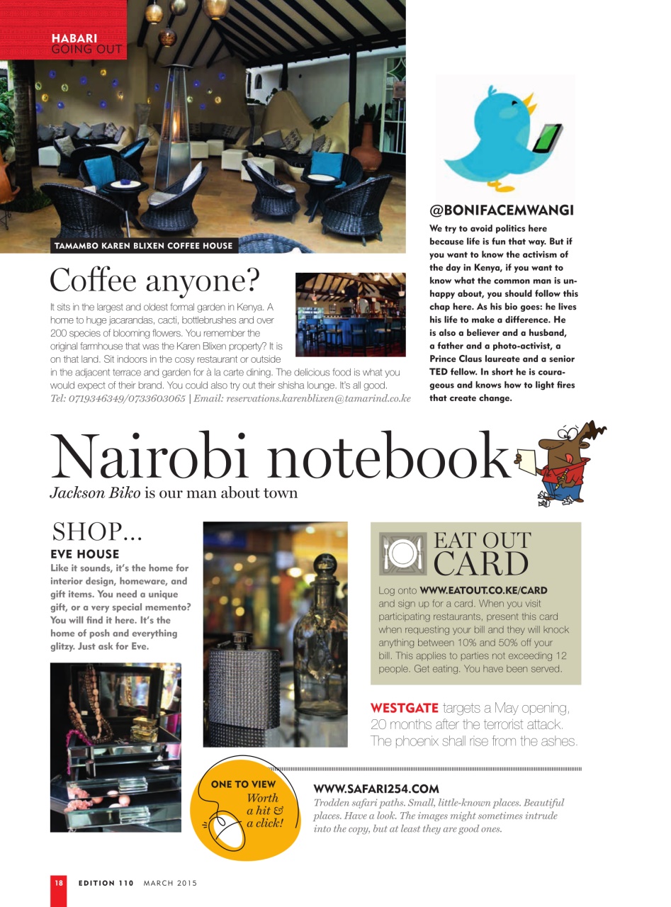 MSAFIRI – Kenya Airways Inflight Preview Pages