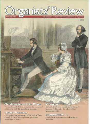 Organists' Review issue February 2006