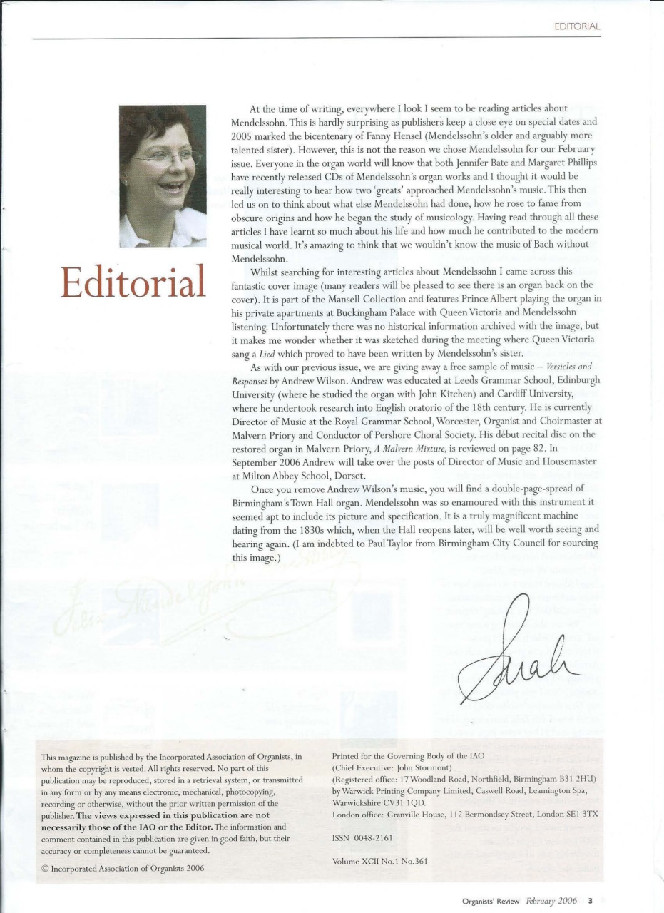 Organists' Review Preview Pages