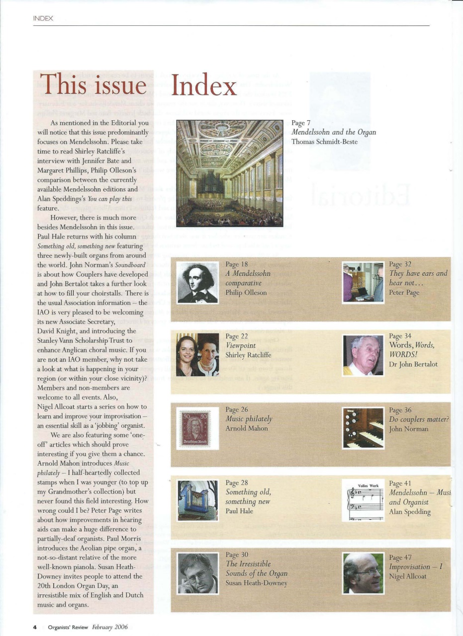 Organists' Review Preview Pages