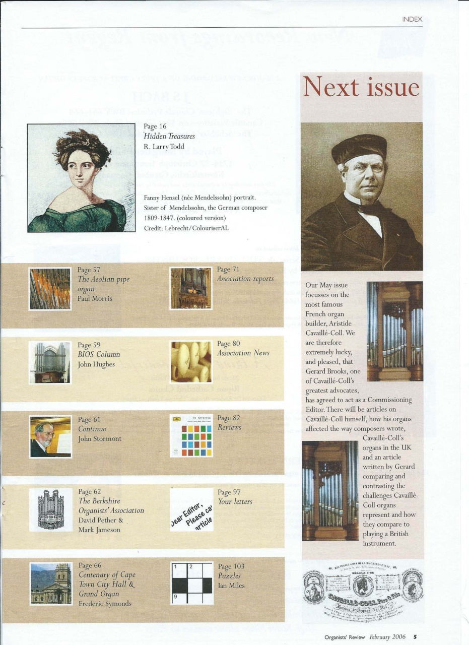 Organists' Review Preview Pages