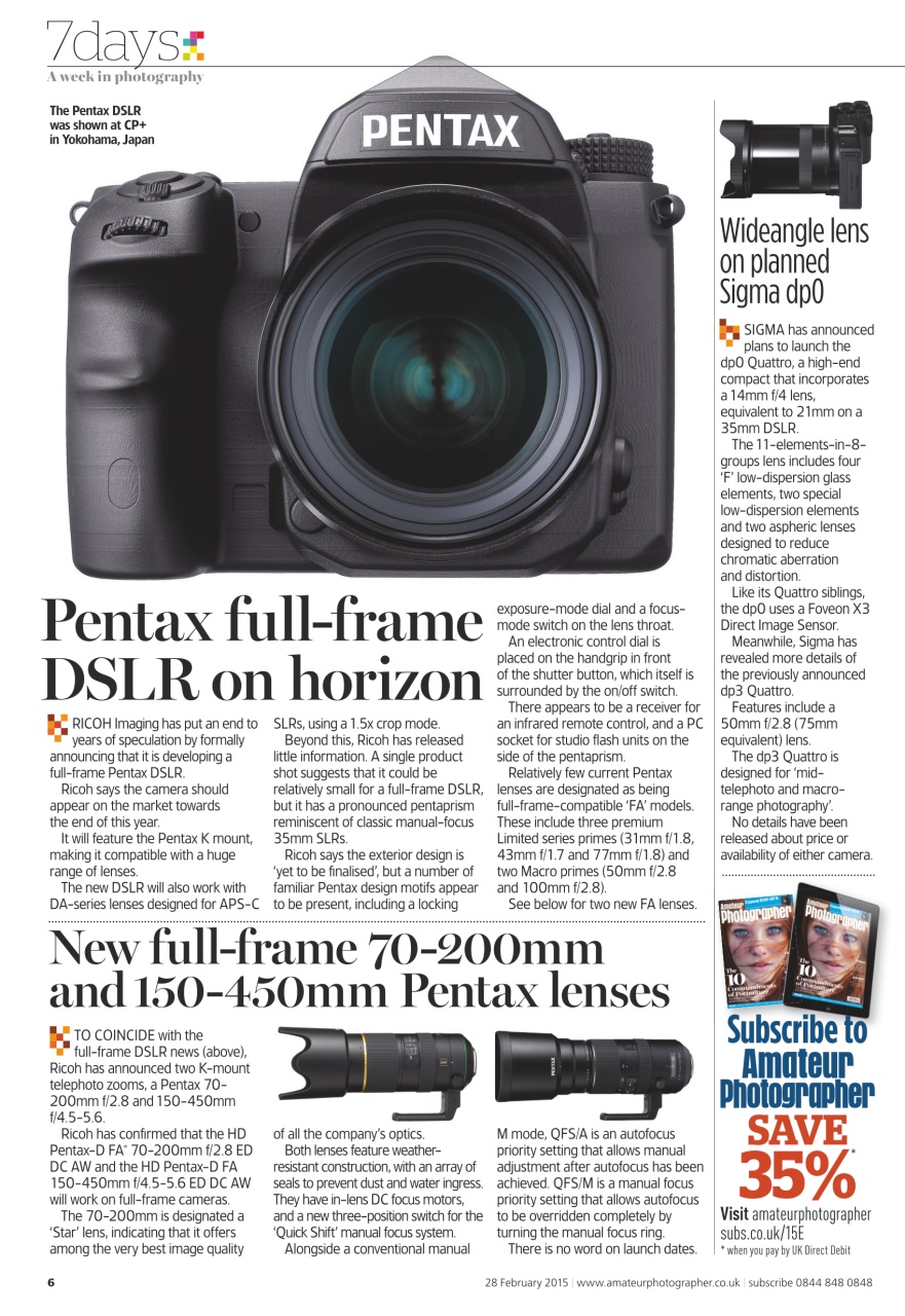 Amateur Photographer Preview Pages