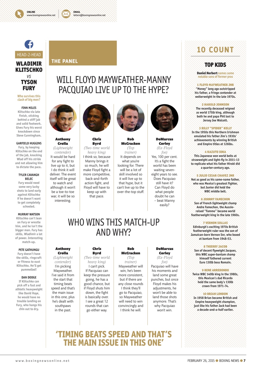 Boxing News Preview Pages