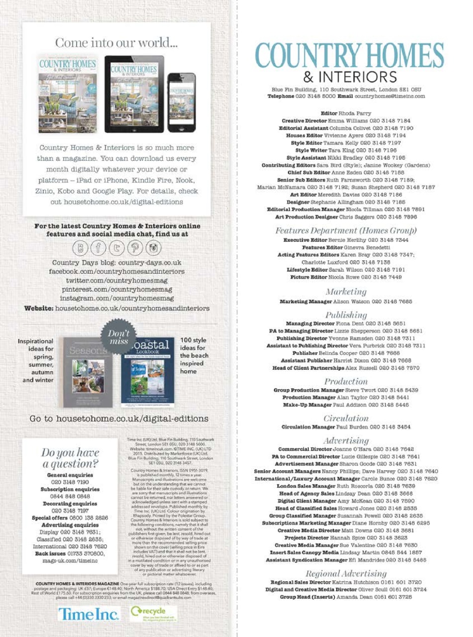 Country Homes & Interiors Preview Pages