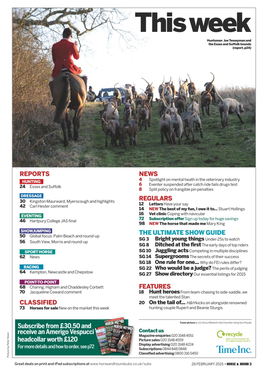 Horse & Hound Preview Pages
