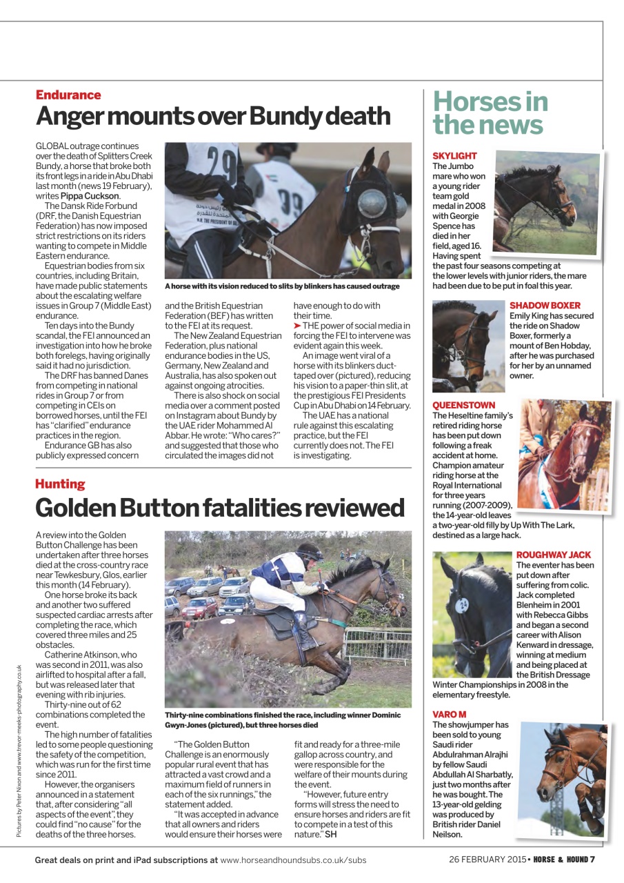 Horse & Hound Preview Pages