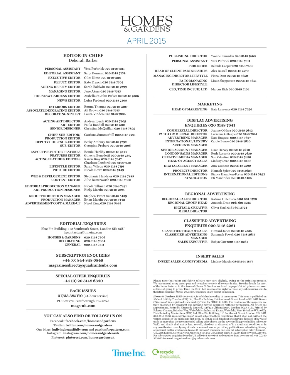 Homes & Gardens Preview Pages