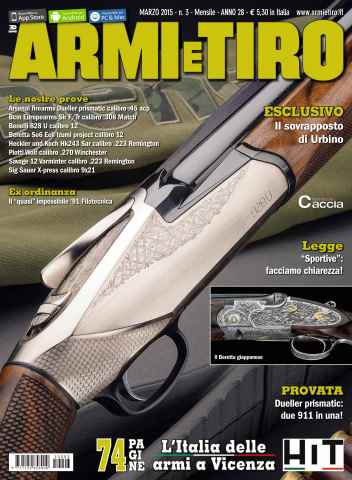 Armi E Tiro issue Armi e Tiro 03 2015 con allegato il Super calendario del tiro
