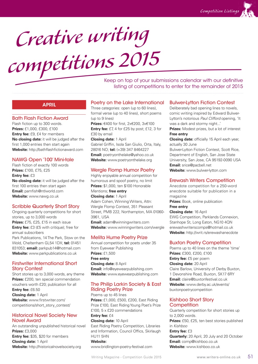 Writing Magazine Preview Pages