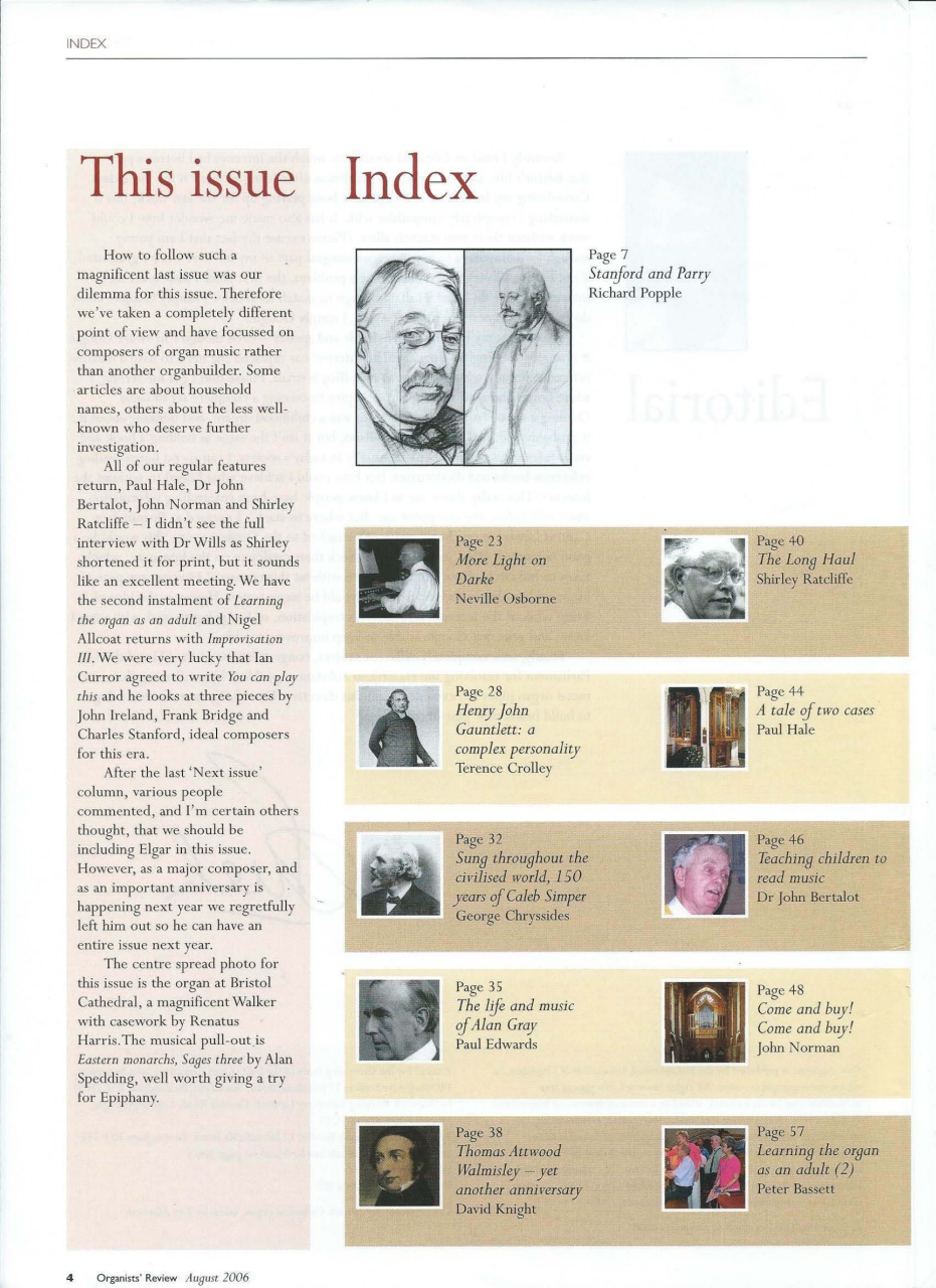 Organists' Review Preview Pages