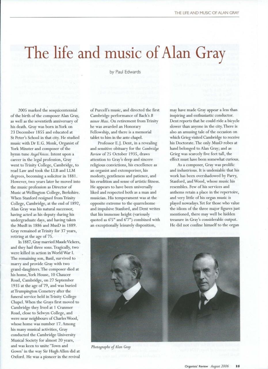 Organists' Review Preview Pages