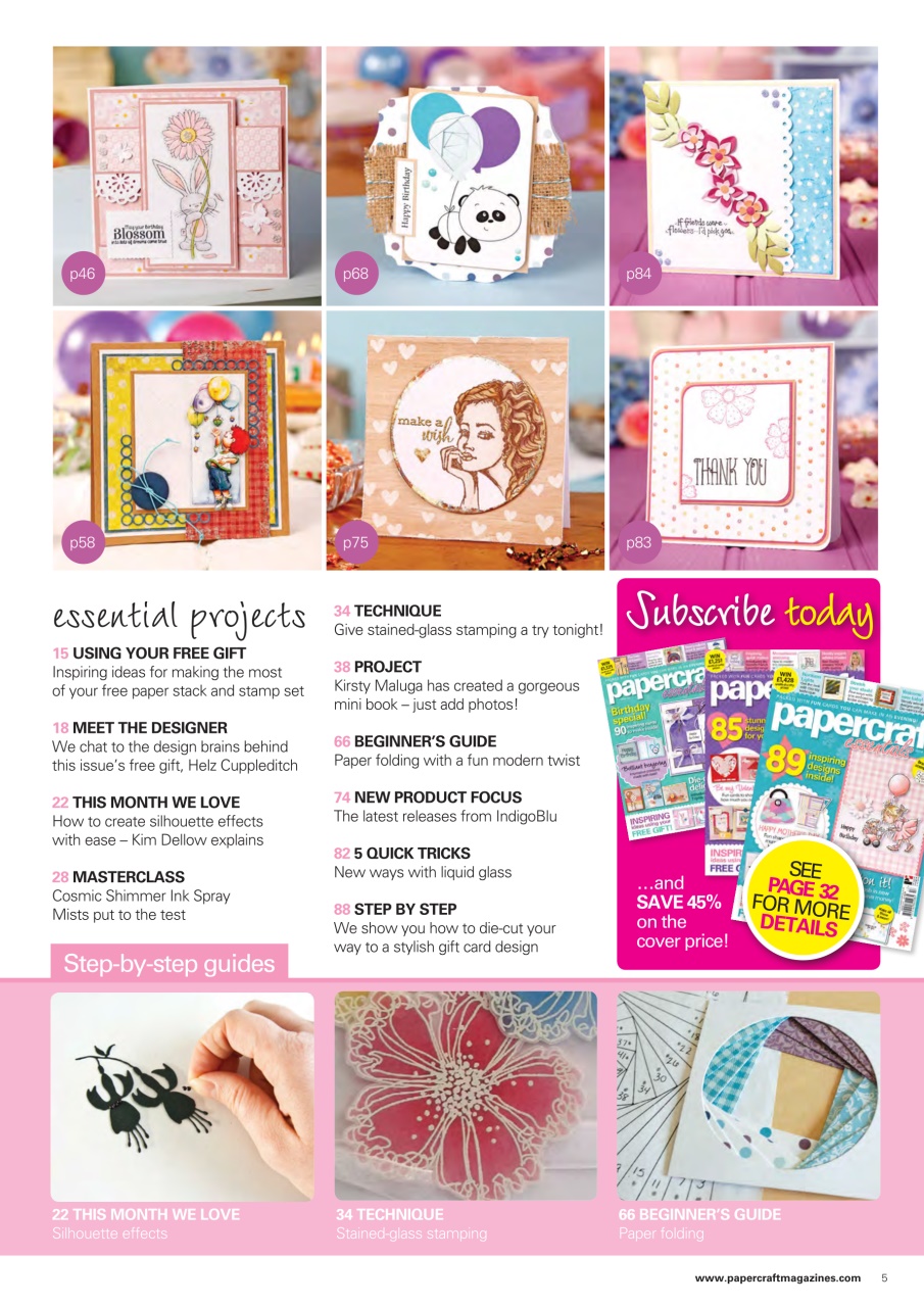 Papercraft Essentials Preview Pages