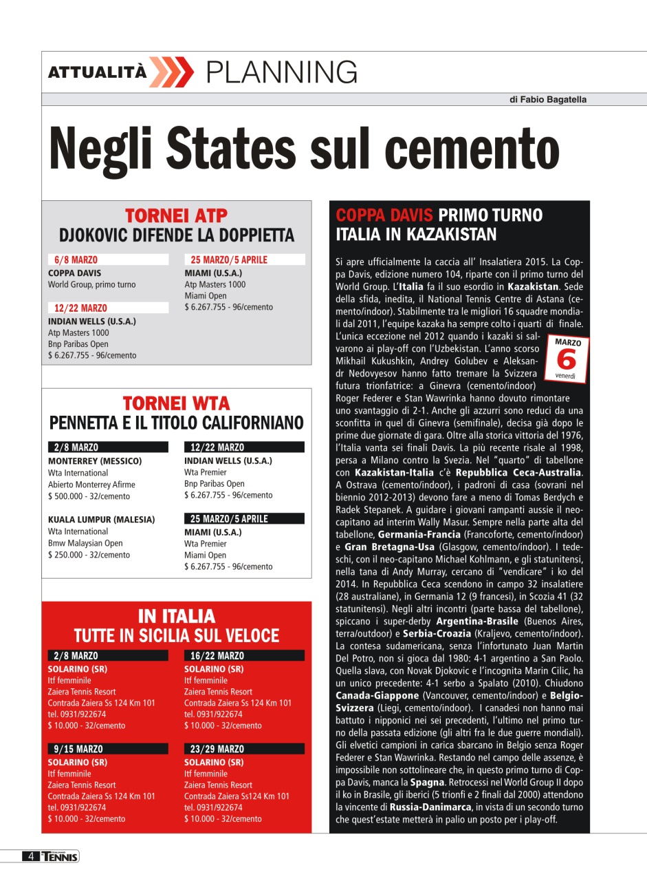 Il Tennis Italiano Preview Pages