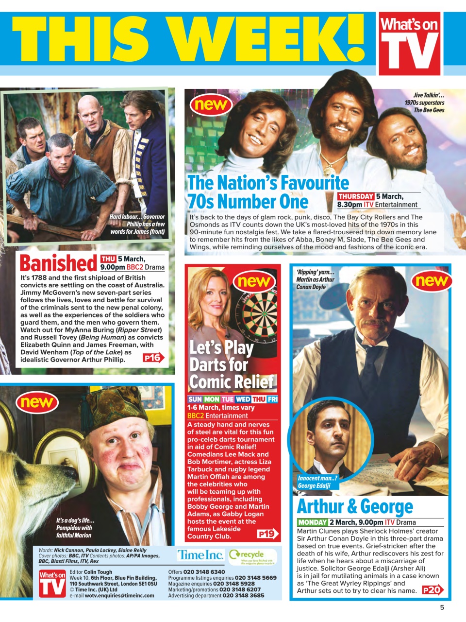 What's on TV Preview Pages