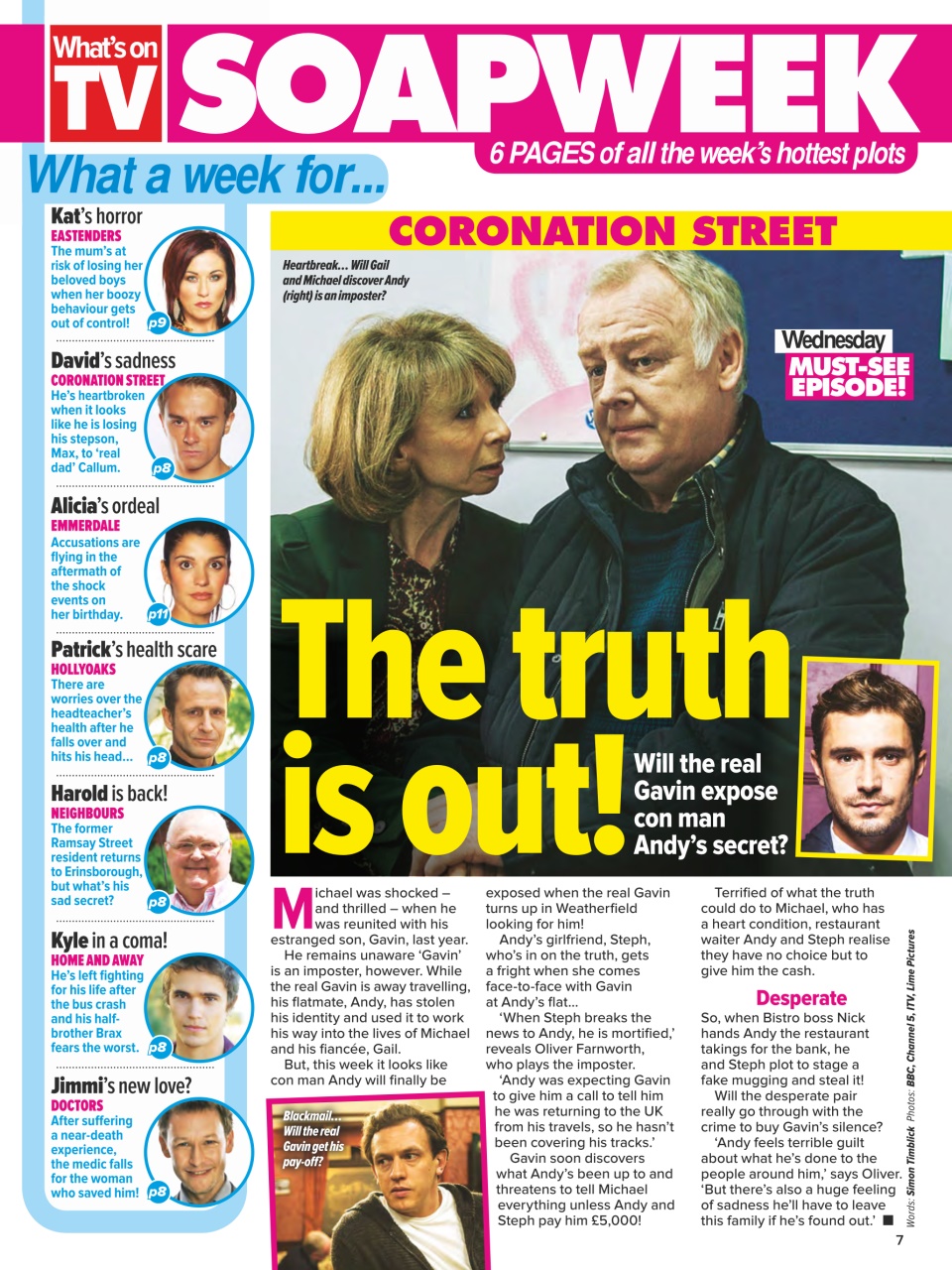 What's on TV Preview Pages