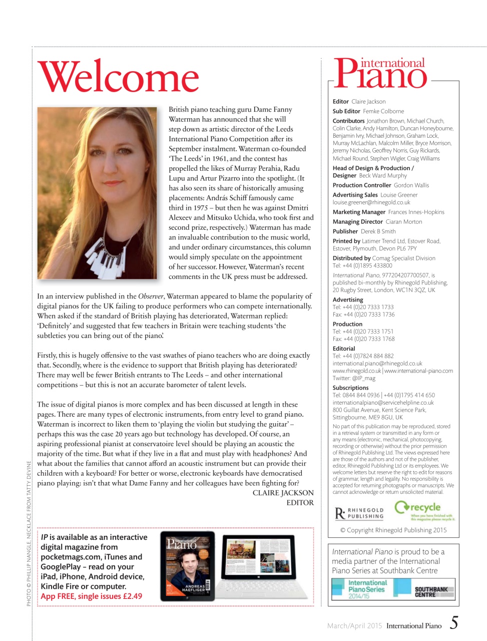 International Piano Preview Pages