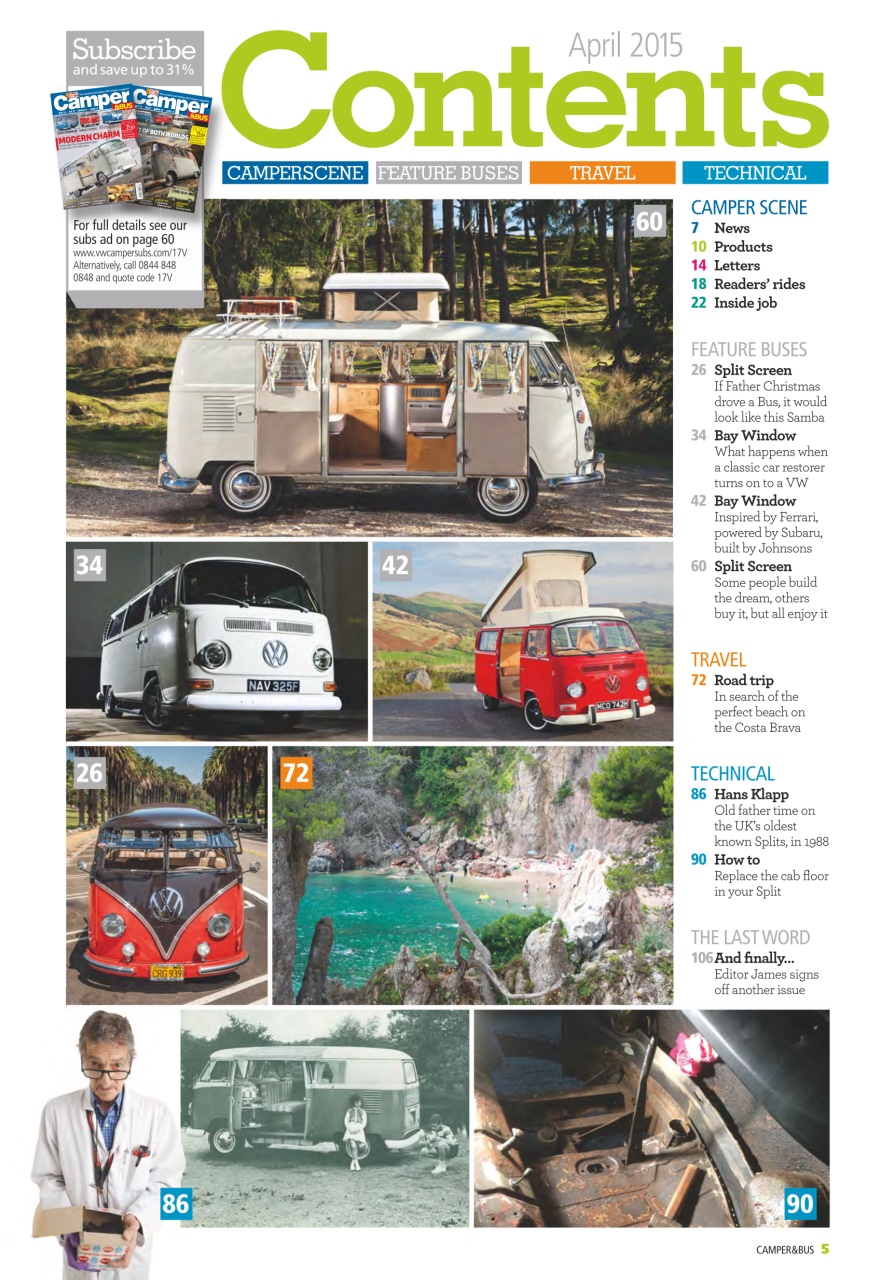 VW Camper Preview Pages