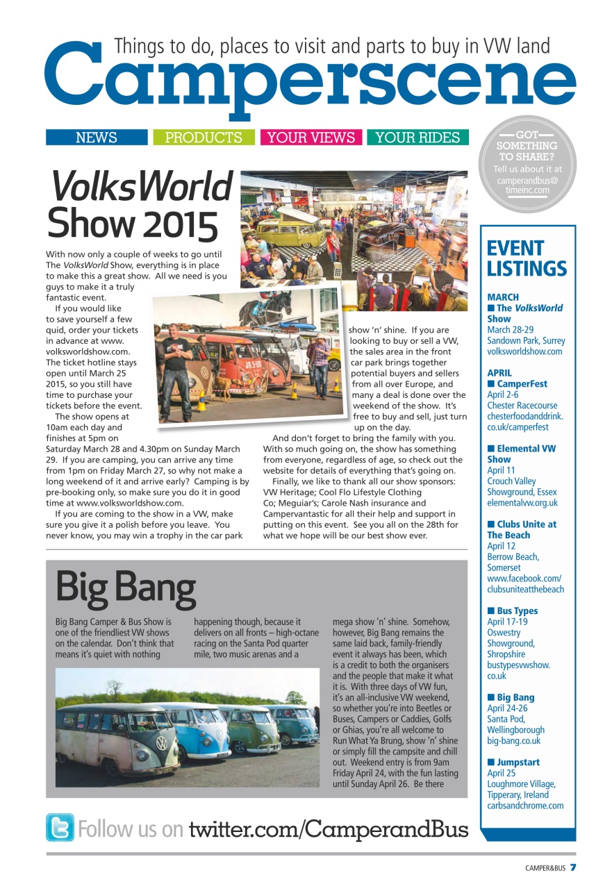 VW Camper Preview Pages