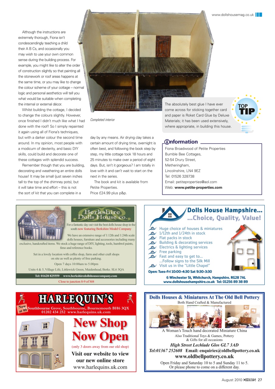 Dolls House and Miniature Scene Preview Pages