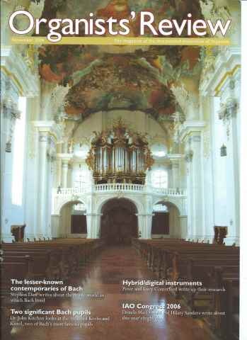 Organists' Review issue November 2006