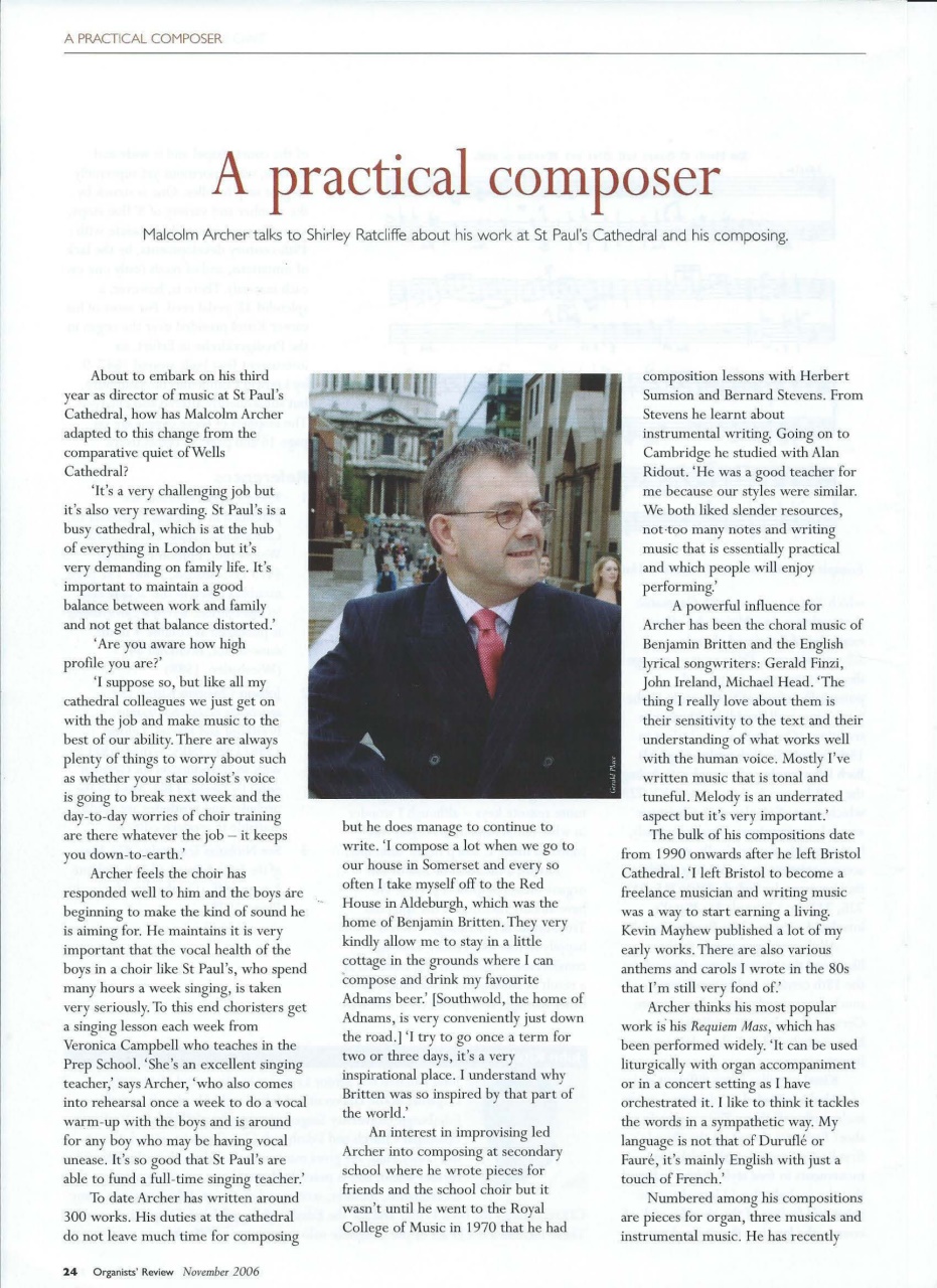 Organists' Review Preview Pages