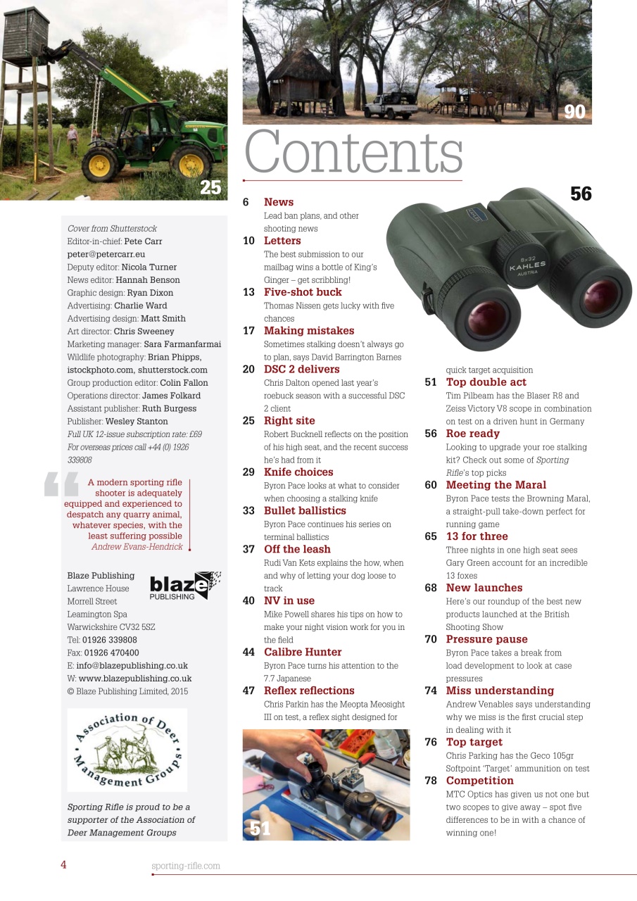 Sporting Rifle Preview Pages