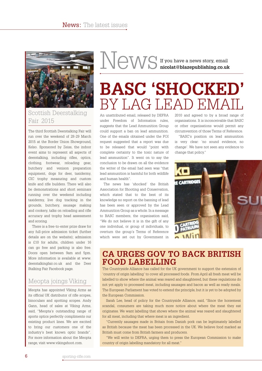 Sporting Rifle Preview Pages