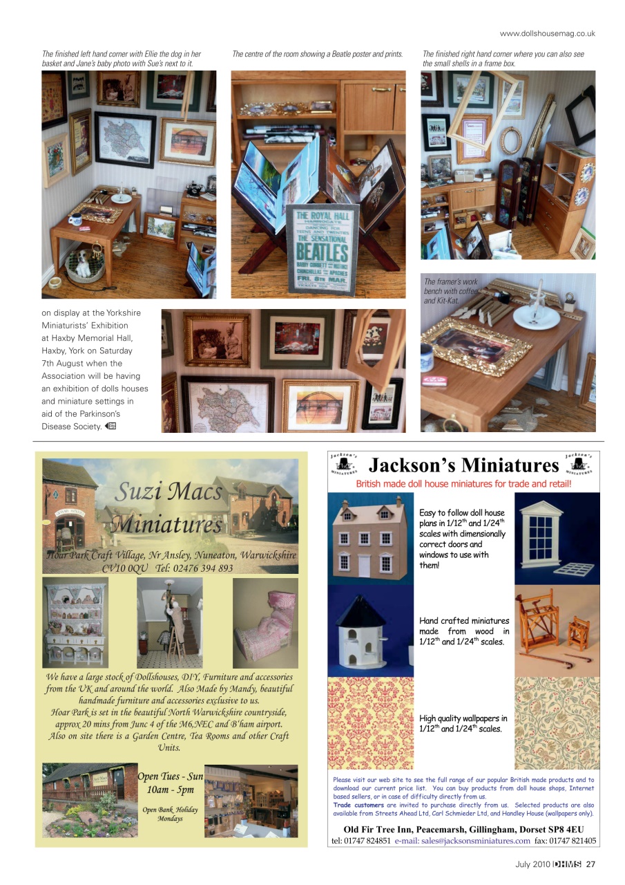 Dolls House and Miniature Scene Preview Pages