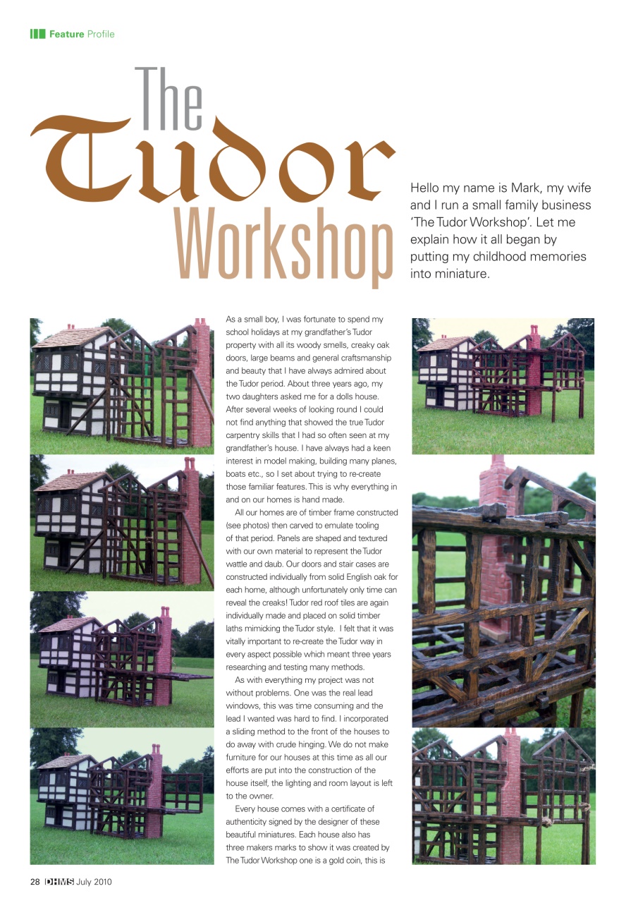 Dolls House and Miniature Scene Preview Pages