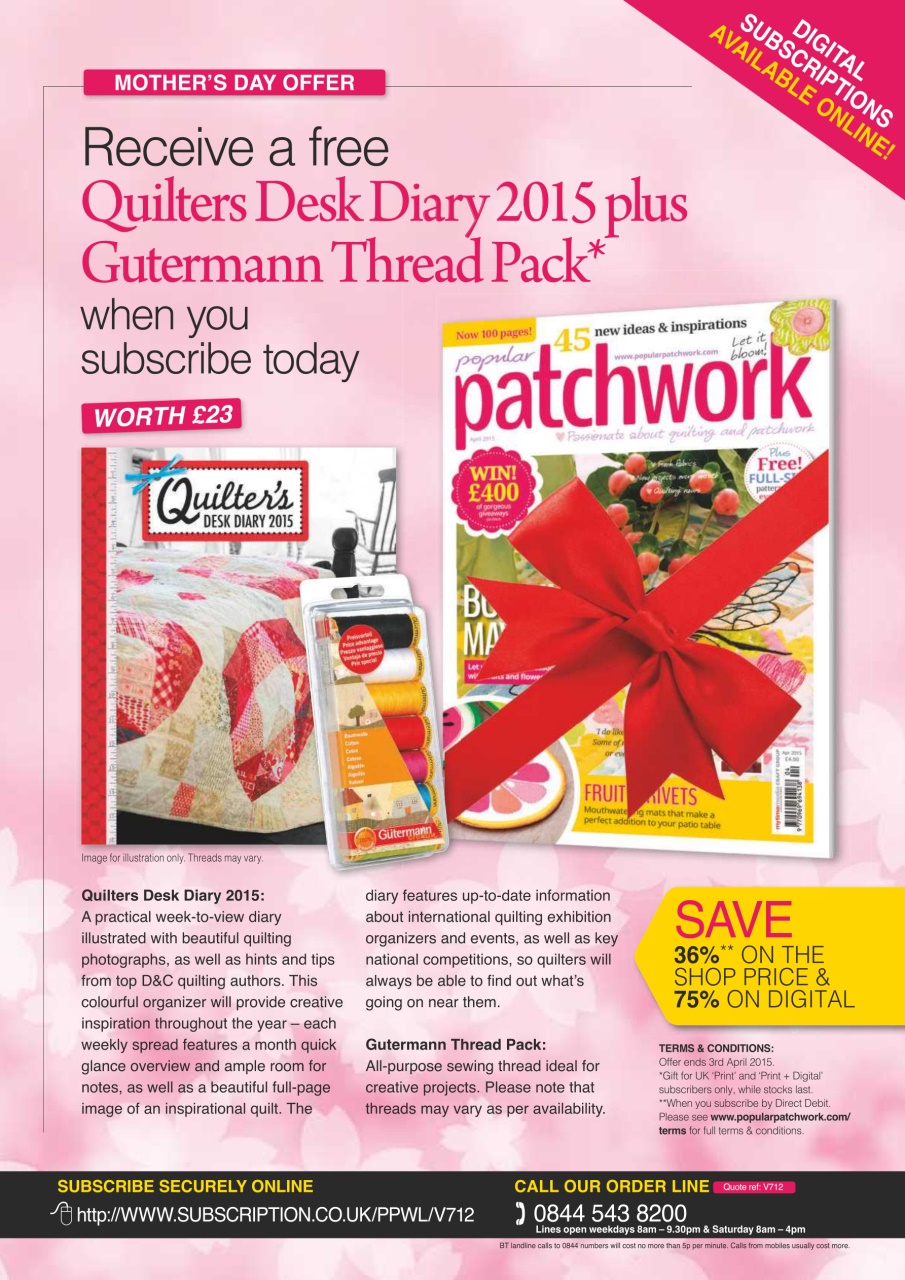 Popular Patchwork Magazine Preview Pages