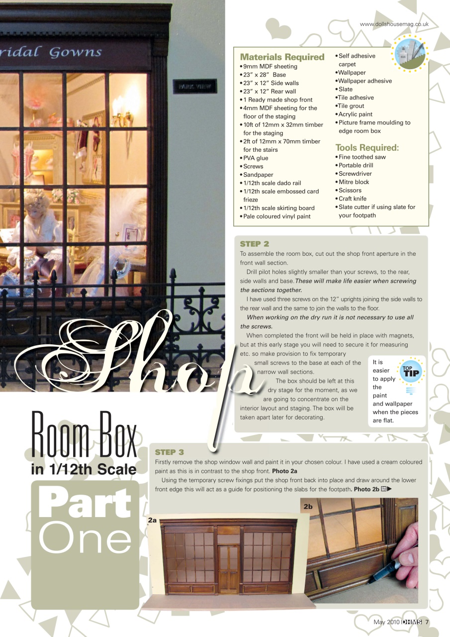 Dolls House and Miniature Scene Preview Pages