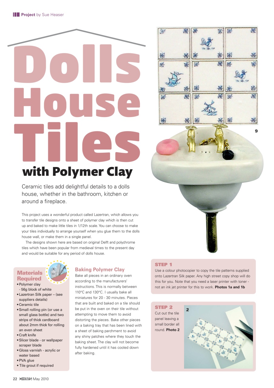 Dolls House and Miniature Scene Preview Pages