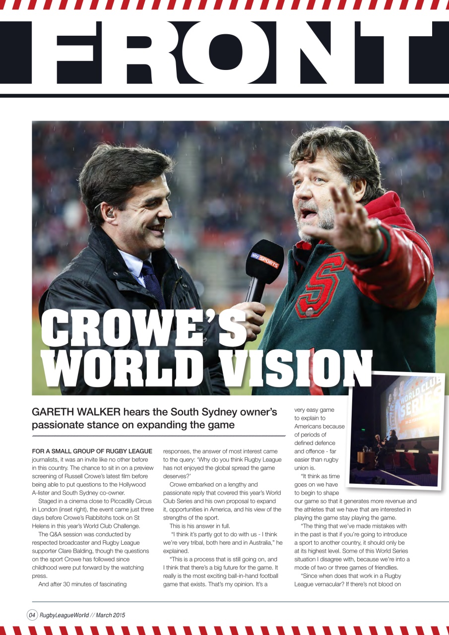 Rugby League World Preview Pages